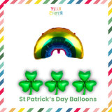 Rainbow Balloon and Three Shamrocks