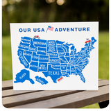 USA Adventure Scratch off Map