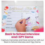 All About Me First Day Interview and Eye Spy