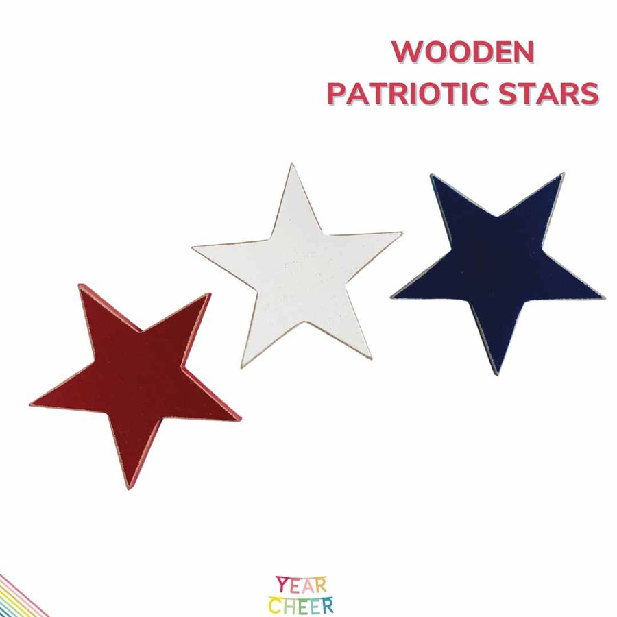 3 Pack of Wooden Stars