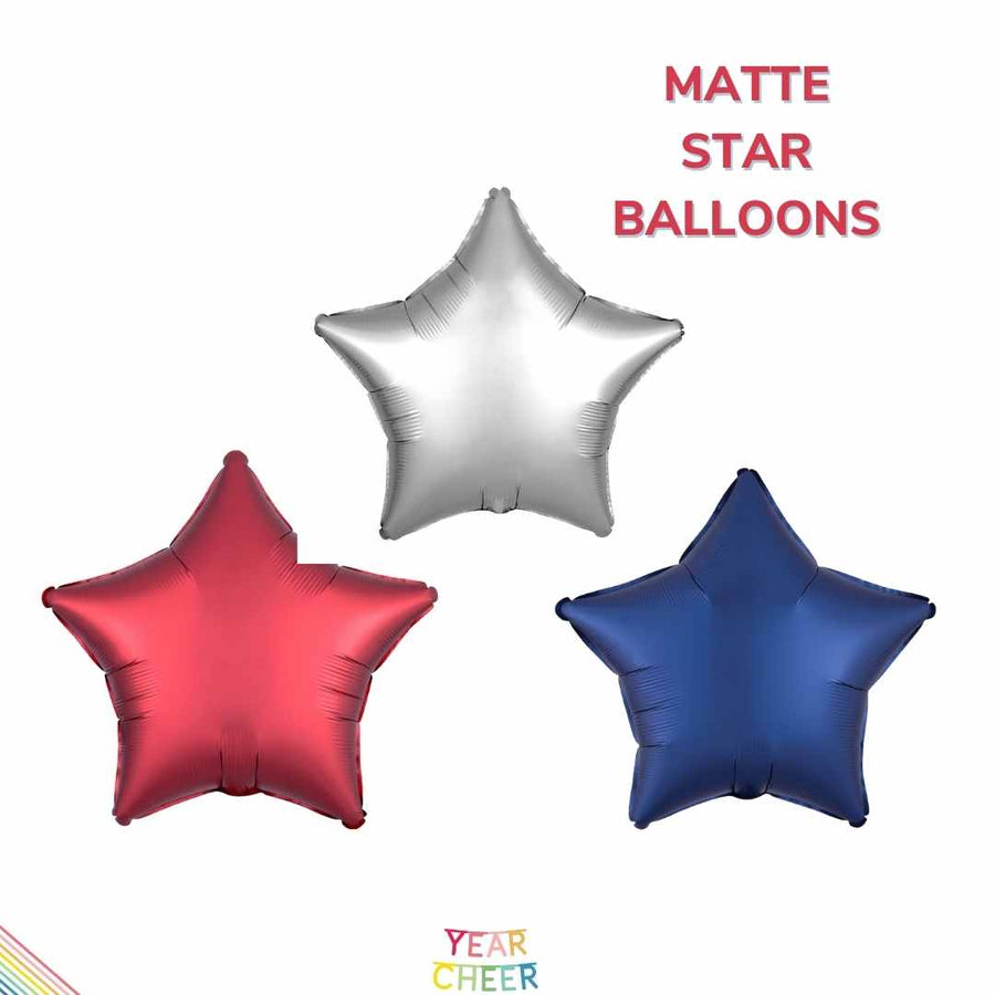 4th of July Matte Star Balloons