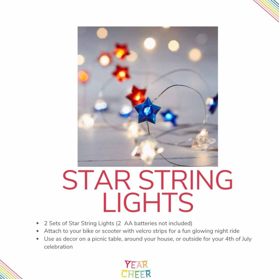 Pack of 2 Light Up Star String Lights