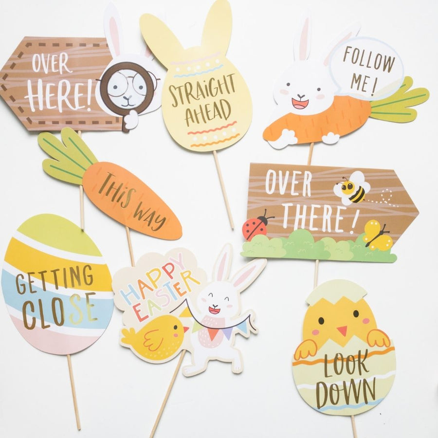 YearCheer Easter Egg Hunt Signs